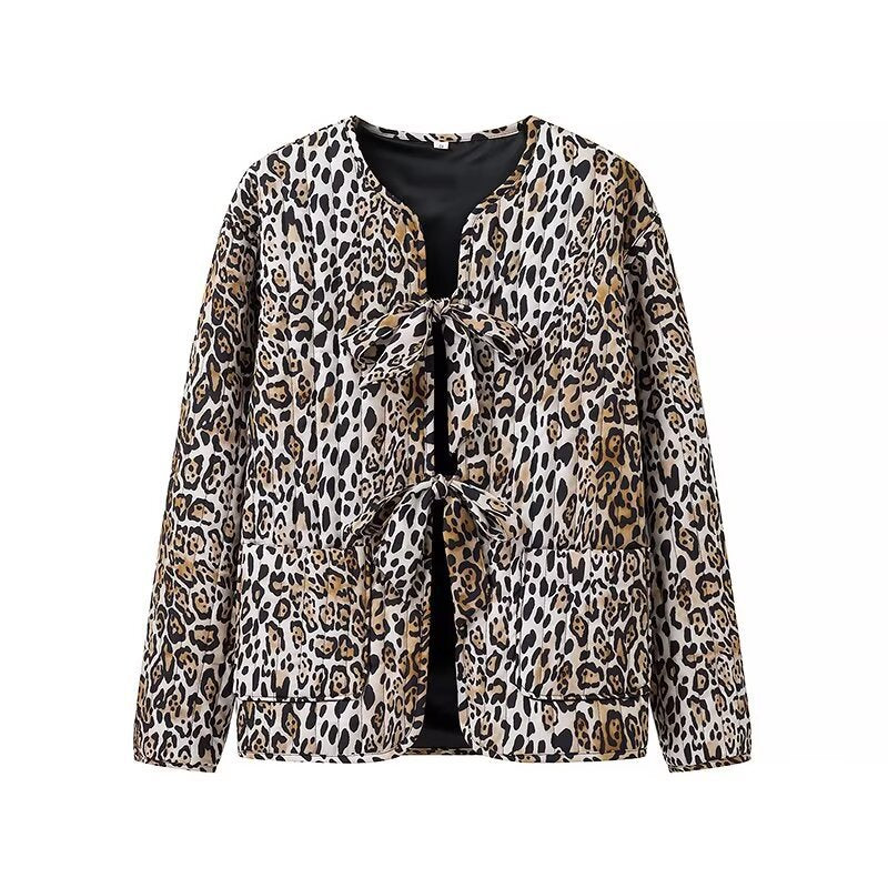 Veste à motif urbain pour femmes avec ceinture pratique à nouer Chic & Stil