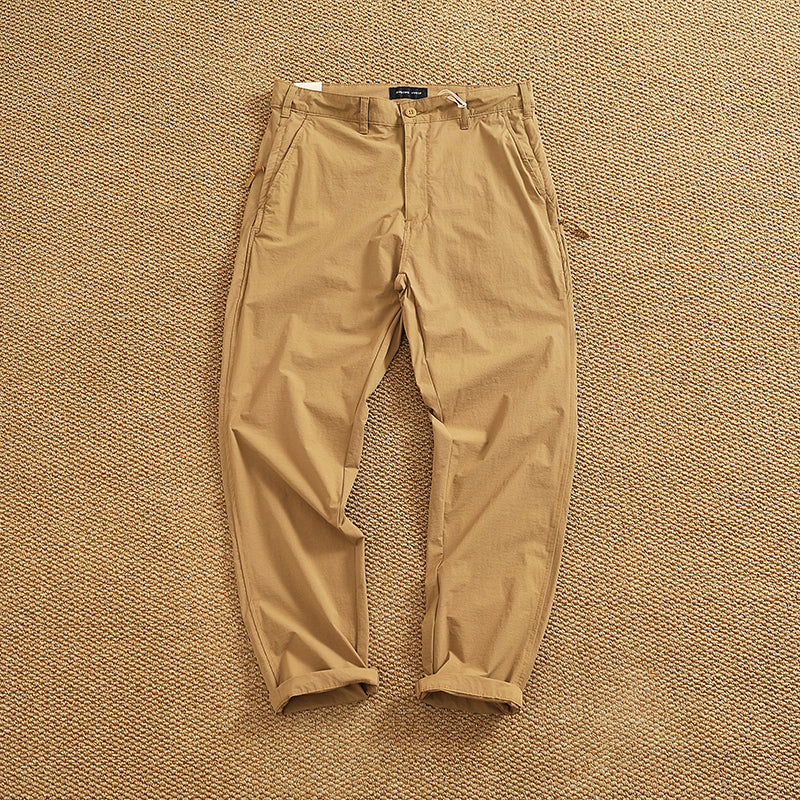 Men's chino pants with elastic waistband and practical side pockets Lune London