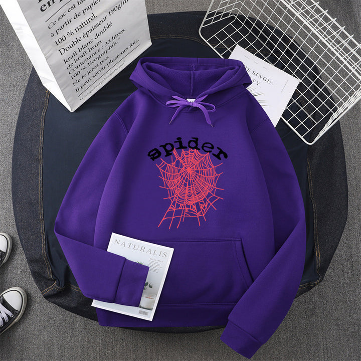 Women's hoodie with creative spider motif Lune London