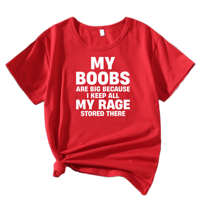 Women's Eye-Catching Statement Graphic T-Shirt Lune London