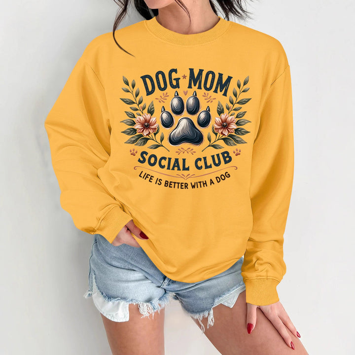 Sweatshirt pour femmes avec motif de chien tendance et impression améliorée Chic & Stil