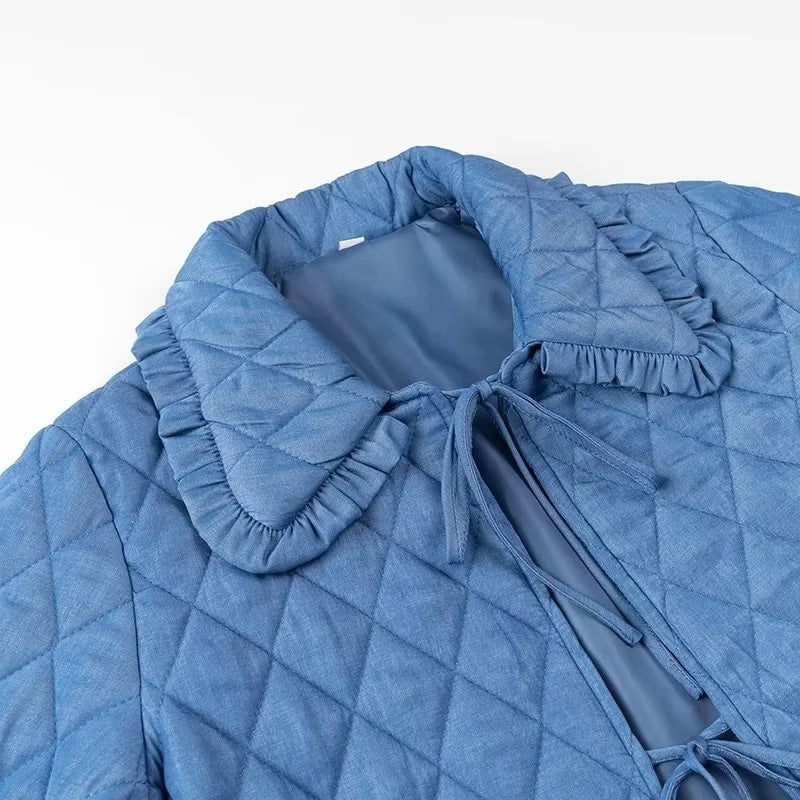Veste femme rembourrée avec col volumineux et poches pratiques Chic & Stil