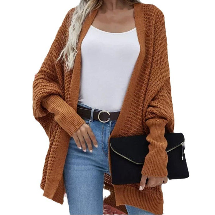 Knit coat for women with an open front closure and an airy cut Lune London