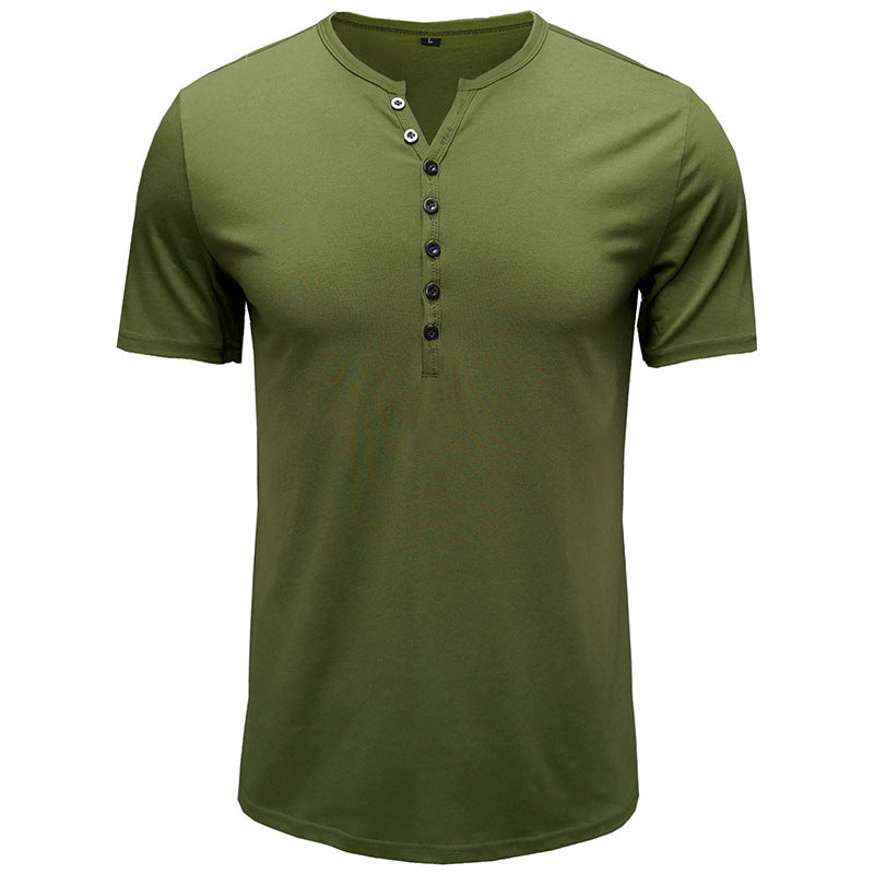 Lune London Short Sleeve Henley T-shirt for Men