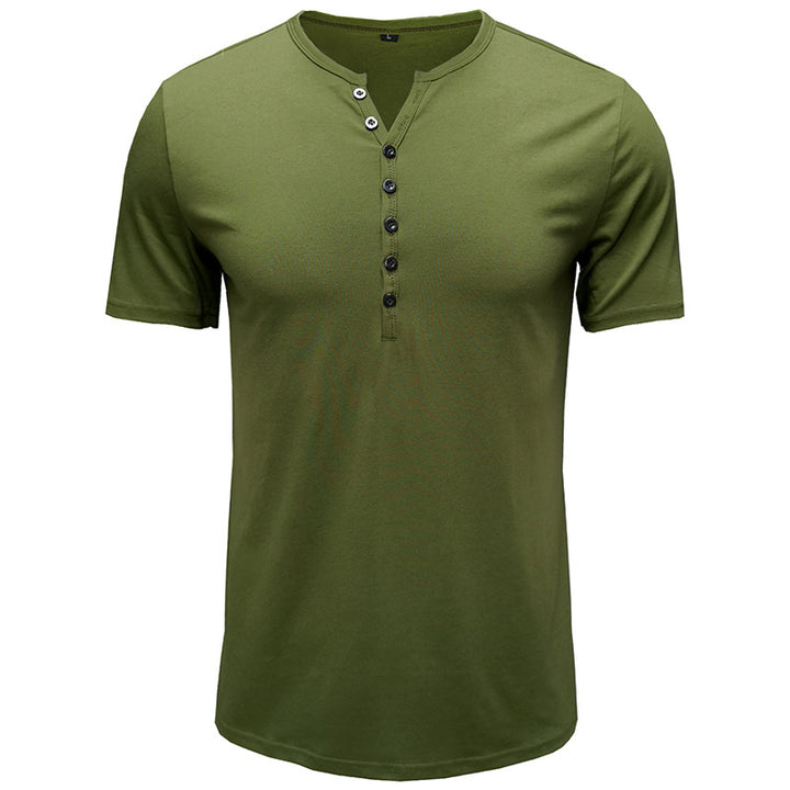 Lune London Short Sleeve Henley T-shirt for Men