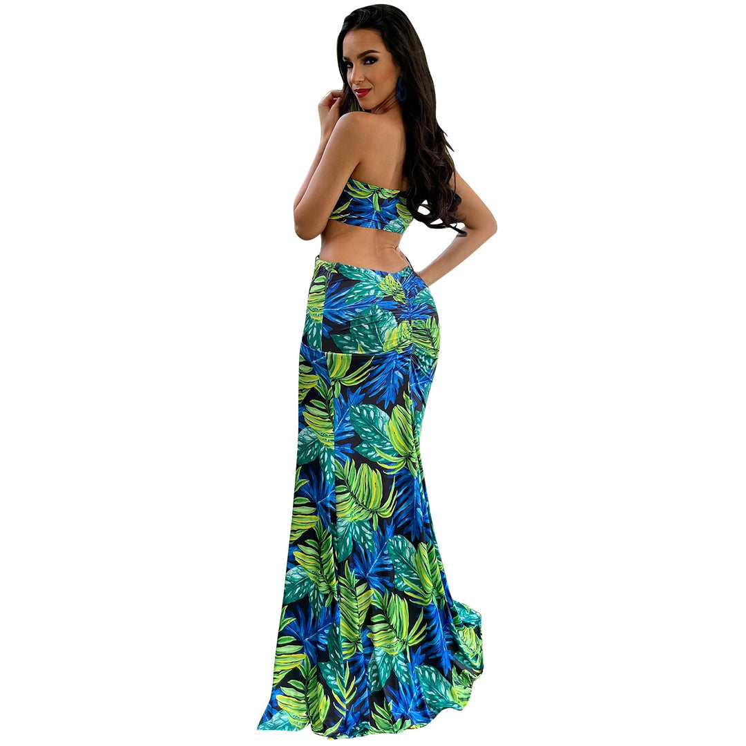 Chic Floral Cutout Maxi Dress for Women