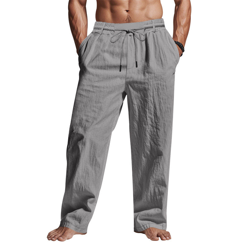 Men's casual summer pants with elastic waistband and practical side pockets Lune London