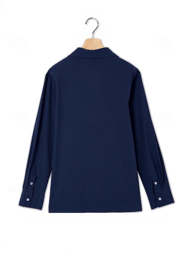 Elegant linen jacket for men with double-breasted buttons Lune London
