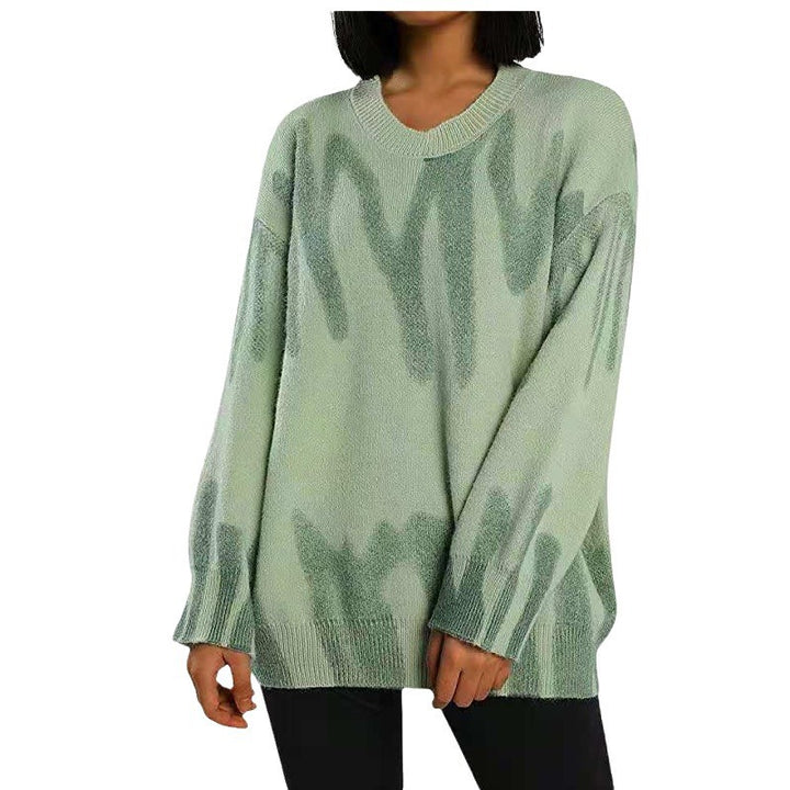 Pull large loose femme en couleur dégradée moderne Chic & Stil