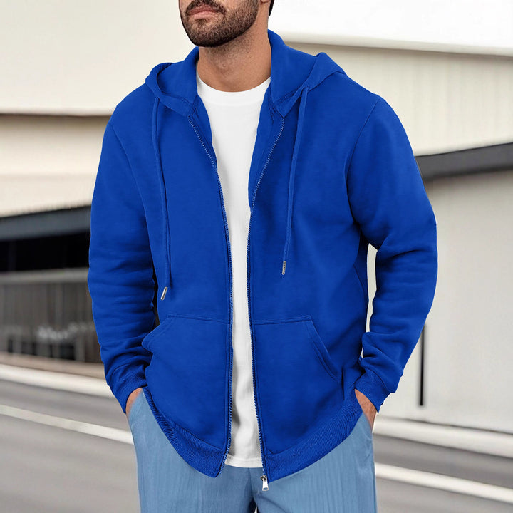 Men's sporty hoodie with practical pockets and innovative material blend Lune London