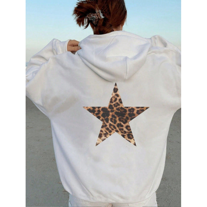 Women’s Hoodie with Glittering Star Motif Lune London