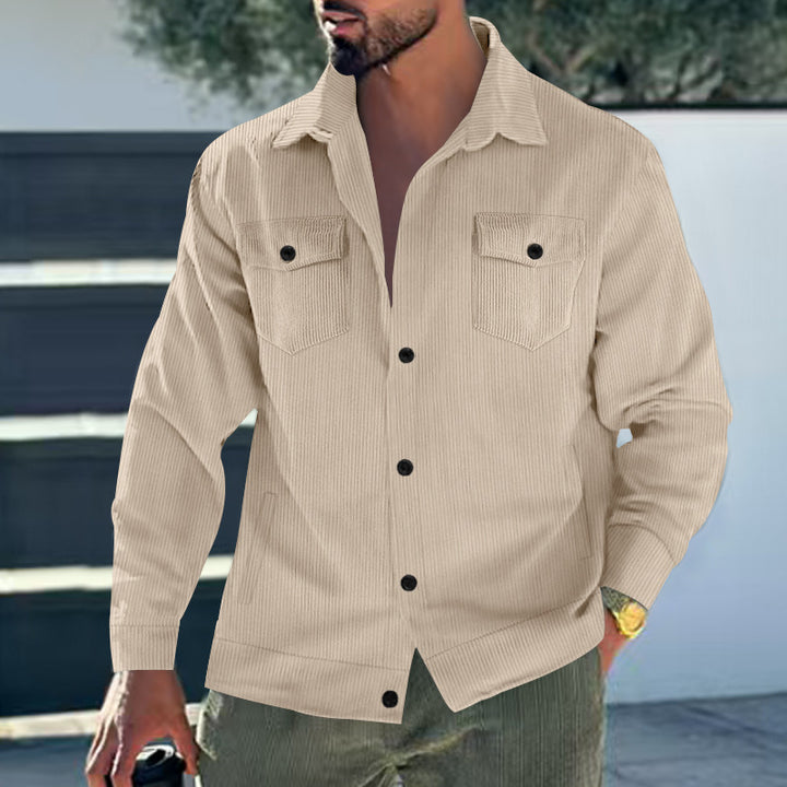 Vintage style men's jacket with practical pockets and structured design Lune London