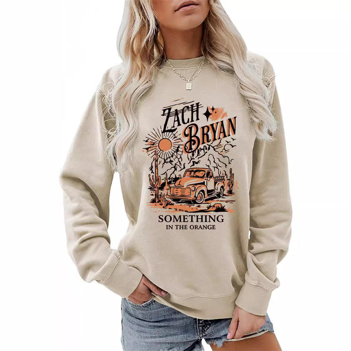 Sweat-shirt femme avec design de camion vintage inspirant Chic & Stil