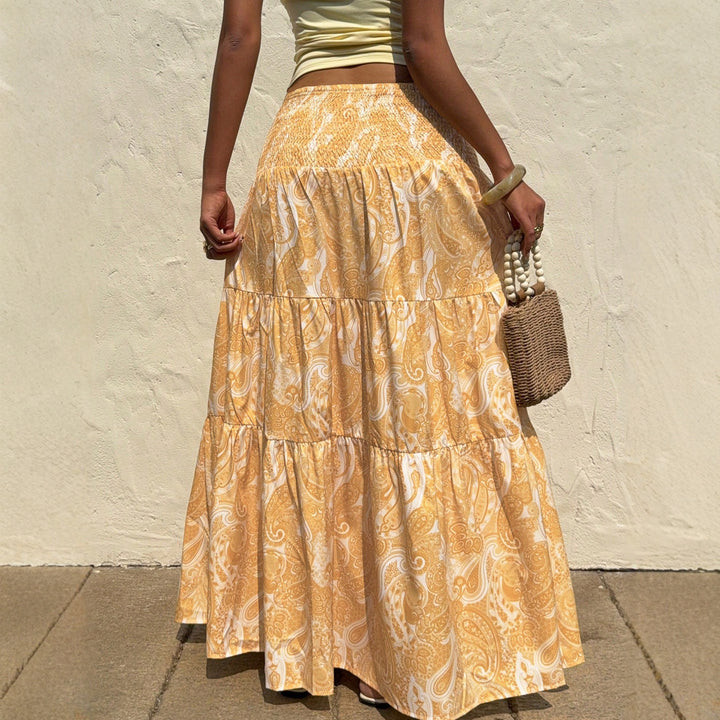 Piñata skirt for women with boho pattern and elastic waist Lune London