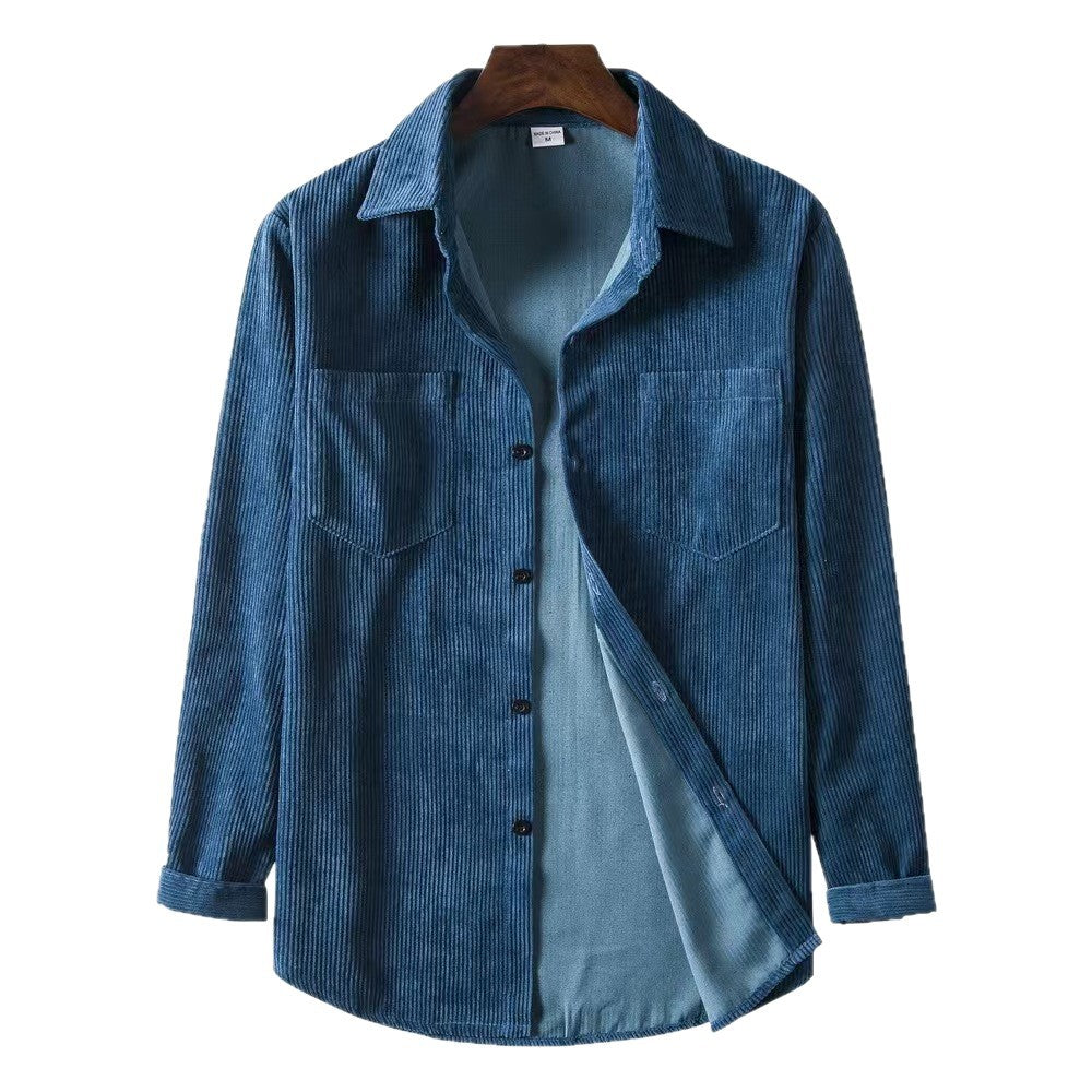 Casual corduroy shirt for women with two pockets Lune London