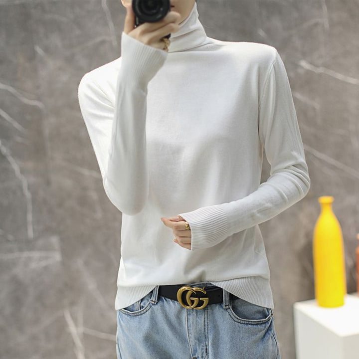Pull col roulé de haute qualité pour femmes Chic & Stil