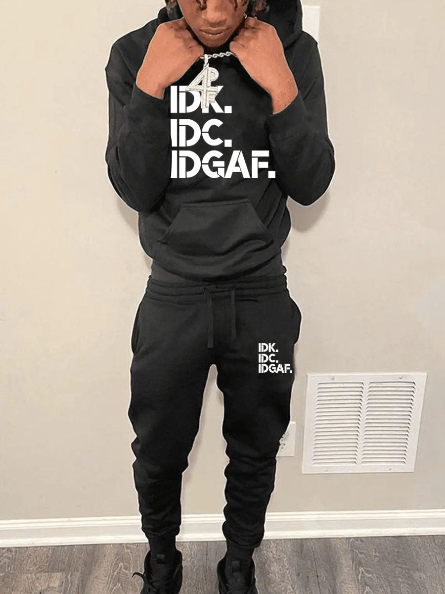 Casual hoodie and jogger pants set for women with catchy statement print Lune London