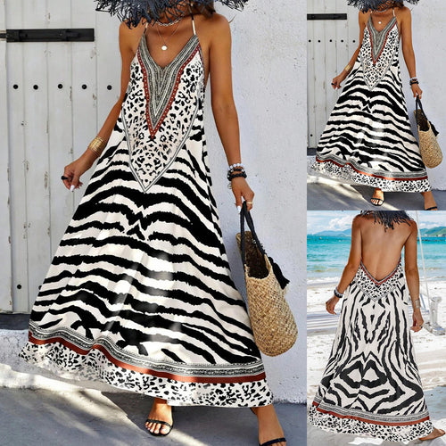 Women Maxi Bohemian Dress Chic Lune London