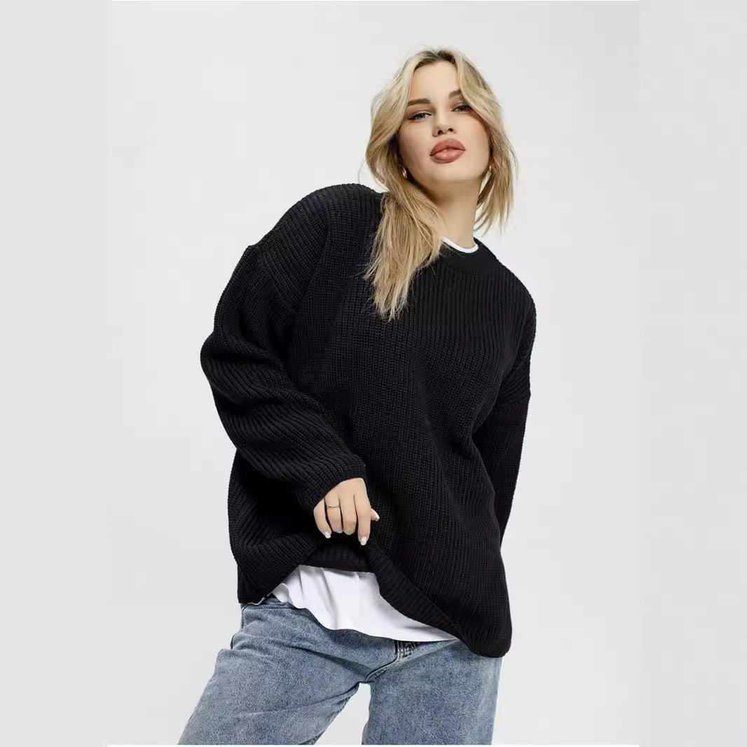 Ladies Chunky Knit Sweater Lune London
