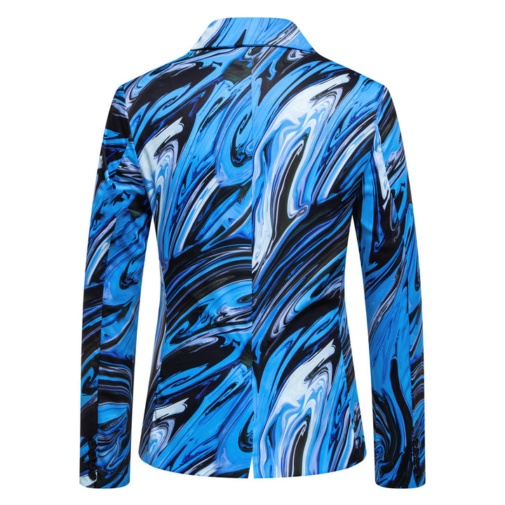Designer Blazer for men with striking marble pattern Lune London