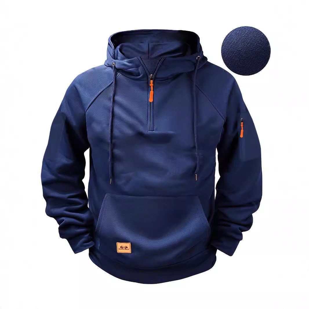 Men's sporty chic hoodie sweatshirt