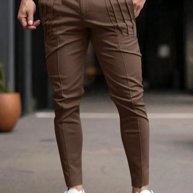 Men's suit pants with side pleats and slim fit Lune London