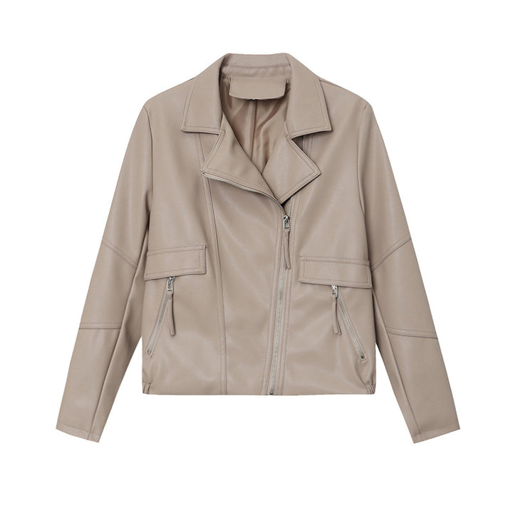 Women's Modern Biker Jacket with Casual Cut Chic & Stil