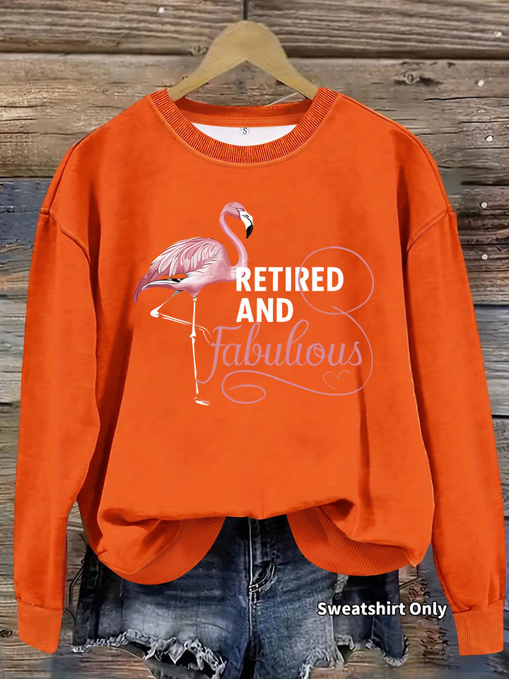 Sweatshirt femme avec motif de flamant rose unique et impression inspirante Chic & Stil