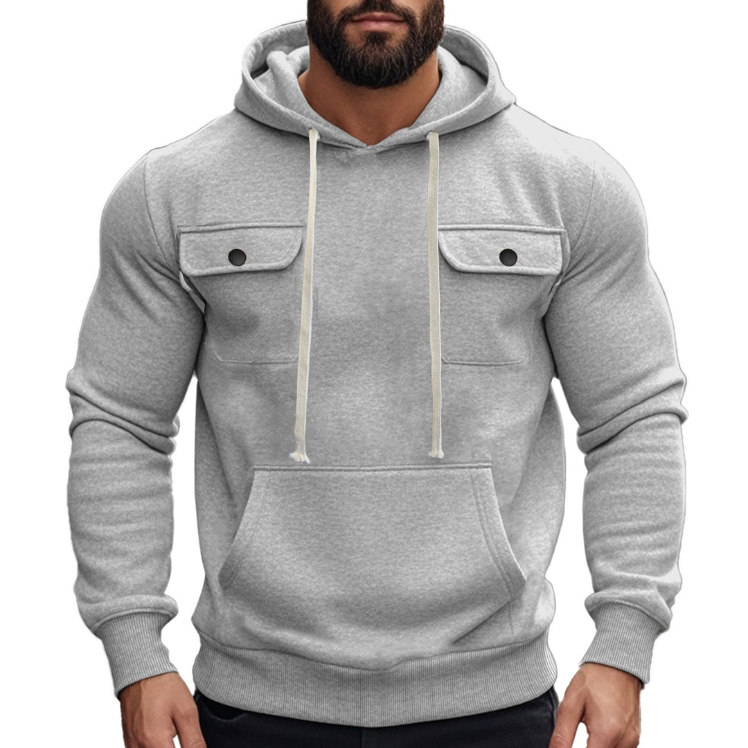 Men's hoodie with stylish chest pockets Lune London