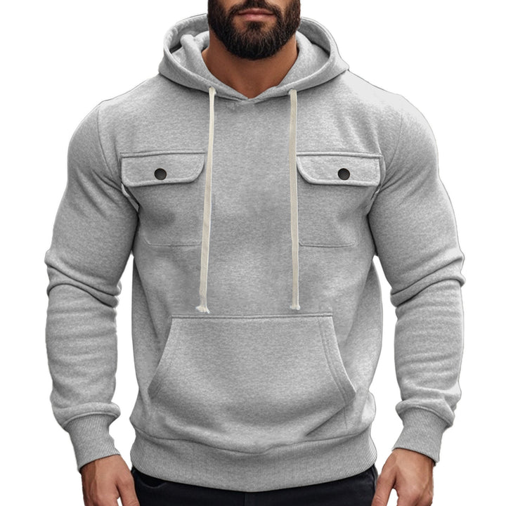 Men's hoodie with stylish chest pockets Lune London