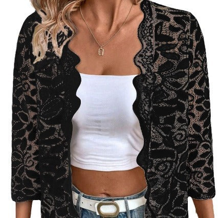 Lace jacket for women with elegant details Lune London