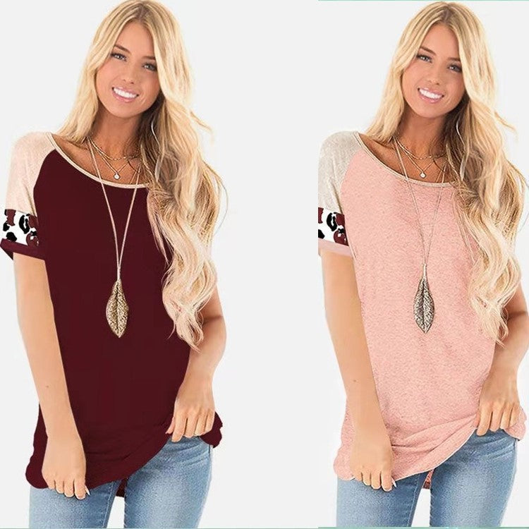 Women's short-sleeve top with colorful design Lune London