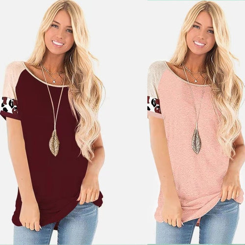 Ladies short sleeve top in fashion with colorful sleeve design Lune London