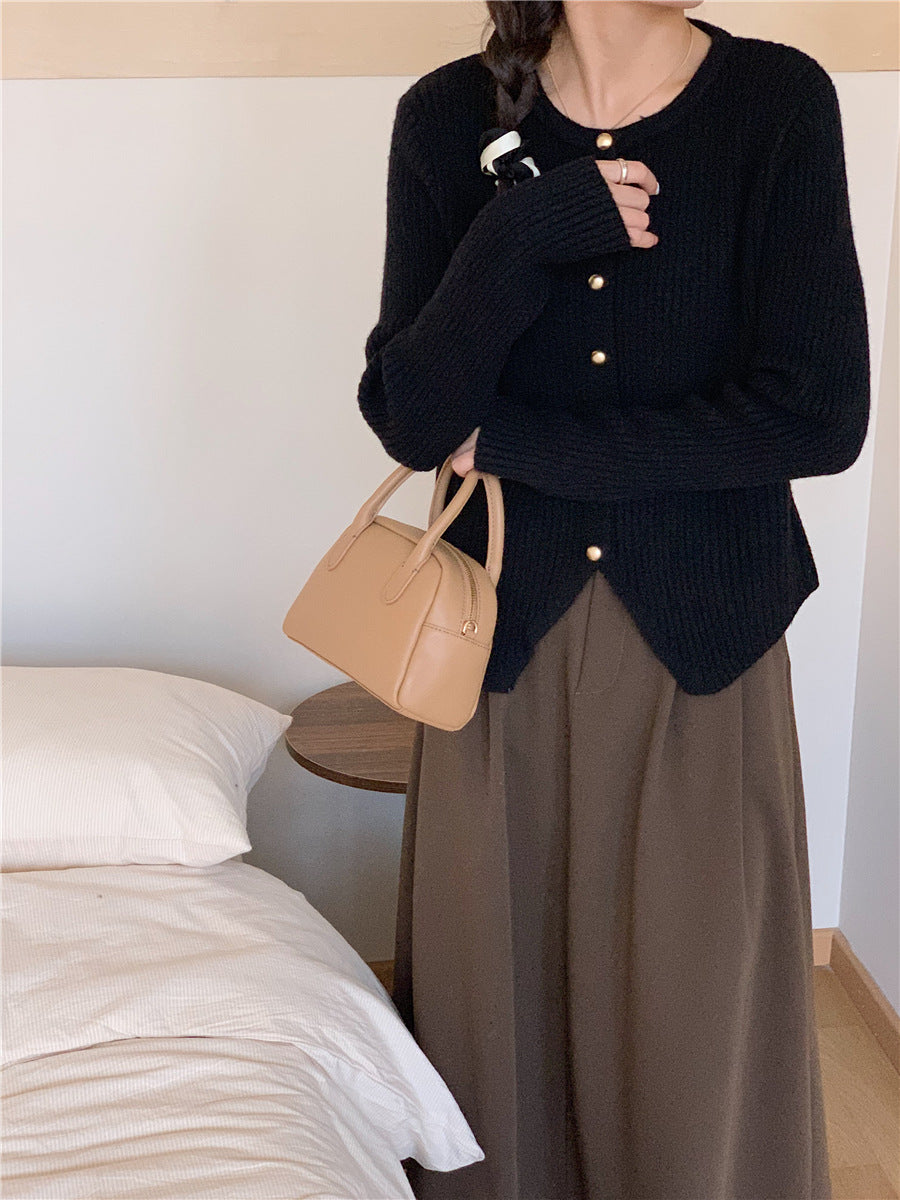 Ladies Lune London Decorative Button Knit Jacket