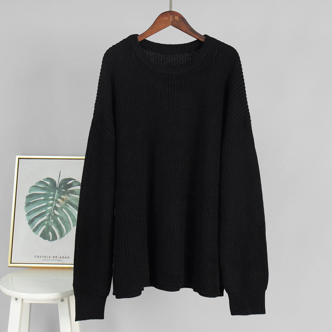 Pull en tricot surdimensionné pour femmes avec une coupe décontractée Chic & Stil