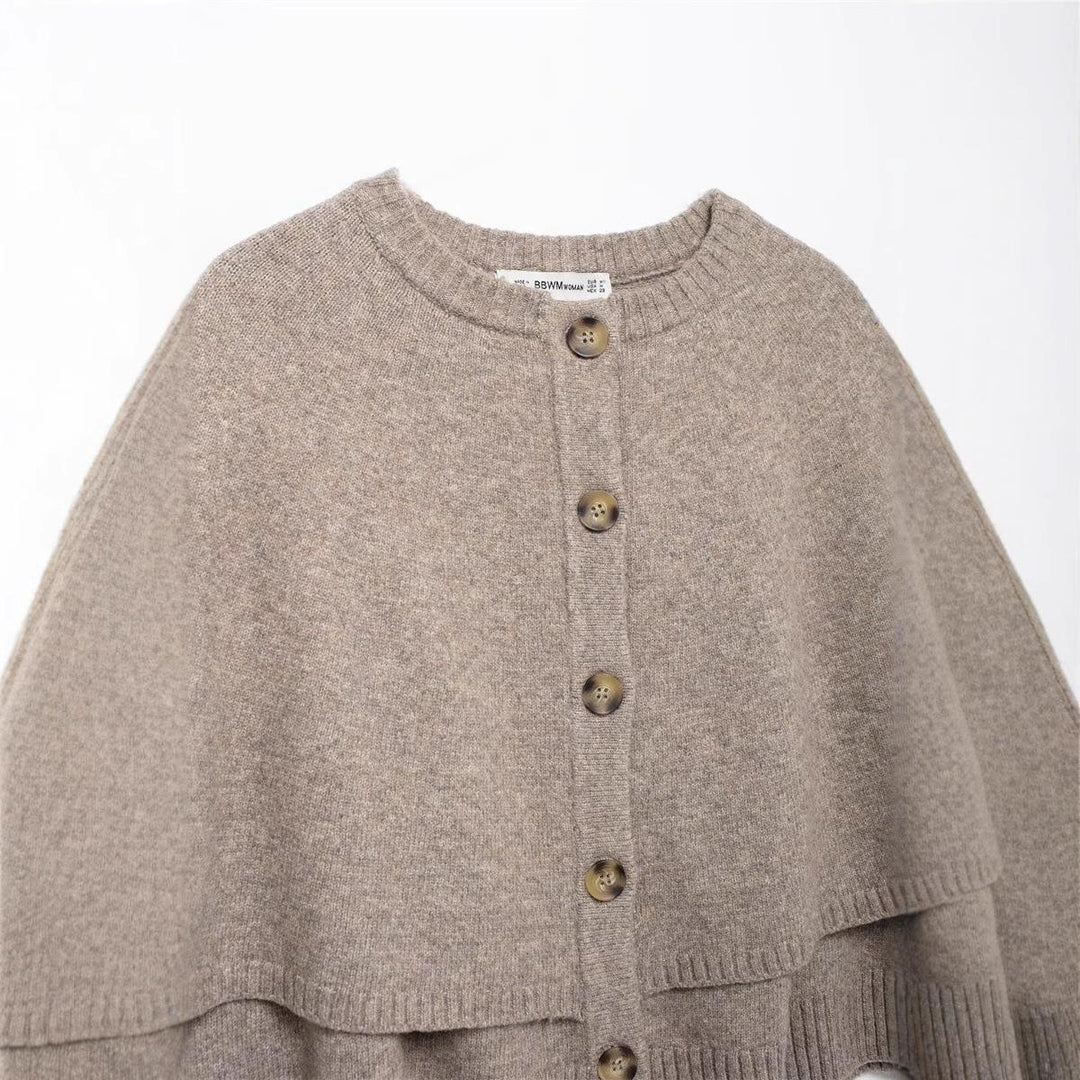 Ladies trendy poncho sweater Lune London