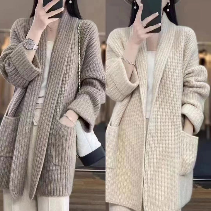 Ladies Comfortable Knit Pullover with Deep Pockets Lune London