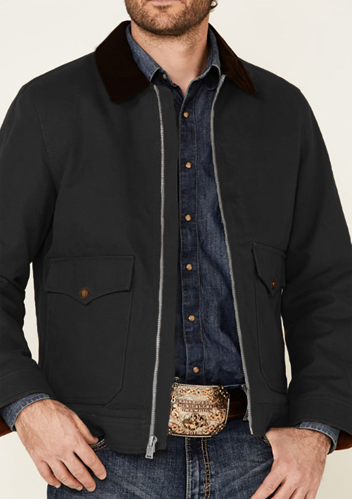 Rustic utility jacket for men with practical pockets Lune London