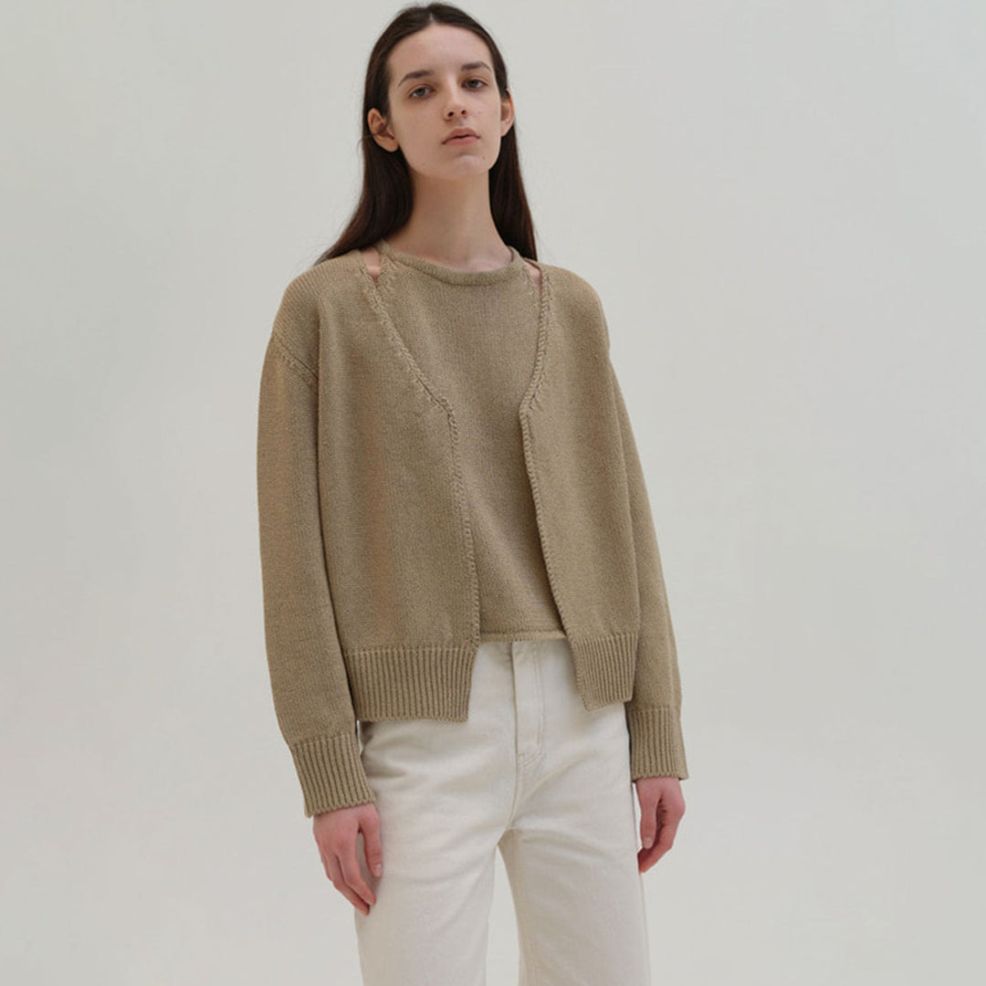 Gilet tricoté Chic & Stil confortable et élégant pour femmes