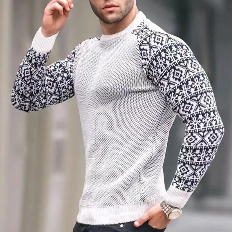 Men's knit sweater with graphic pattern Lune London
