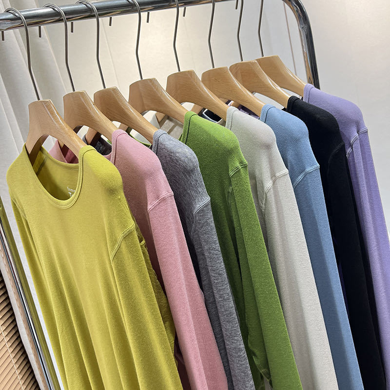 Chemise à manches longues pour femmes en jersey doux avec coupe ergonomique Chic & Stil