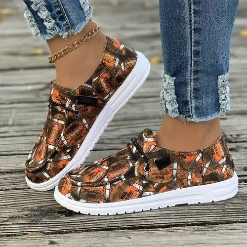 Women’s sneakers with football pattern Lune London