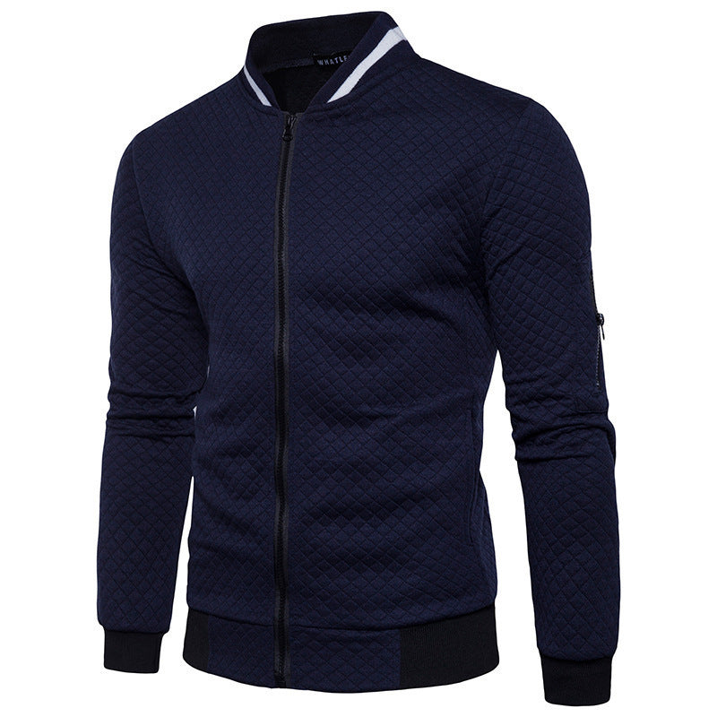 Elegant quilted jacket for men with full zip and structured design Lune London