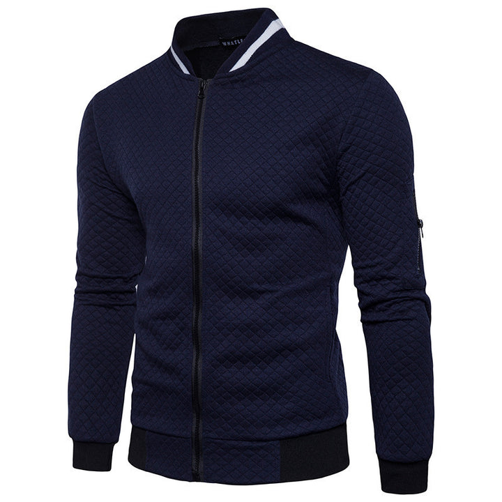 Elegant quilted jacket for men with full zip and structured design Lune London