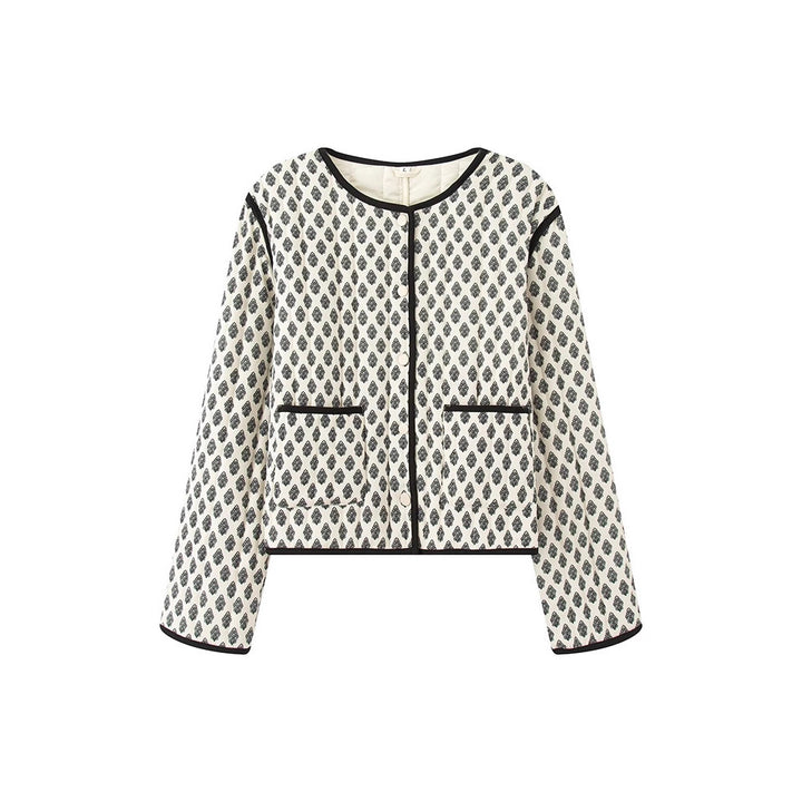 Ladies Elegant Blazer with Chic Floral Pattern and Style