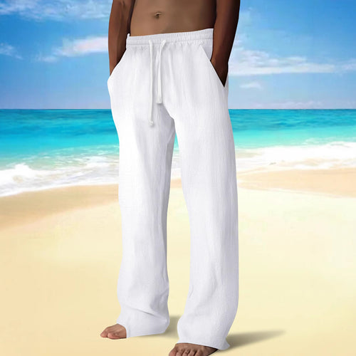 Casual beach pants for men with elastic waistband and practical pockets Lune London