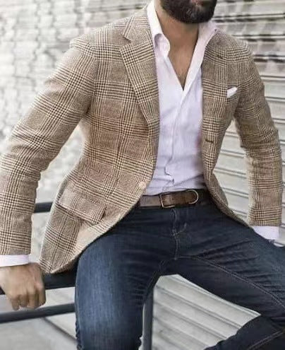 Elegant linen blazer for men with slim fit Lune London