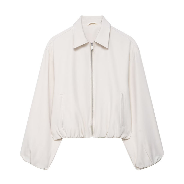 Trendy transitional jacket for women with fashionable design and elastic waist Lune London