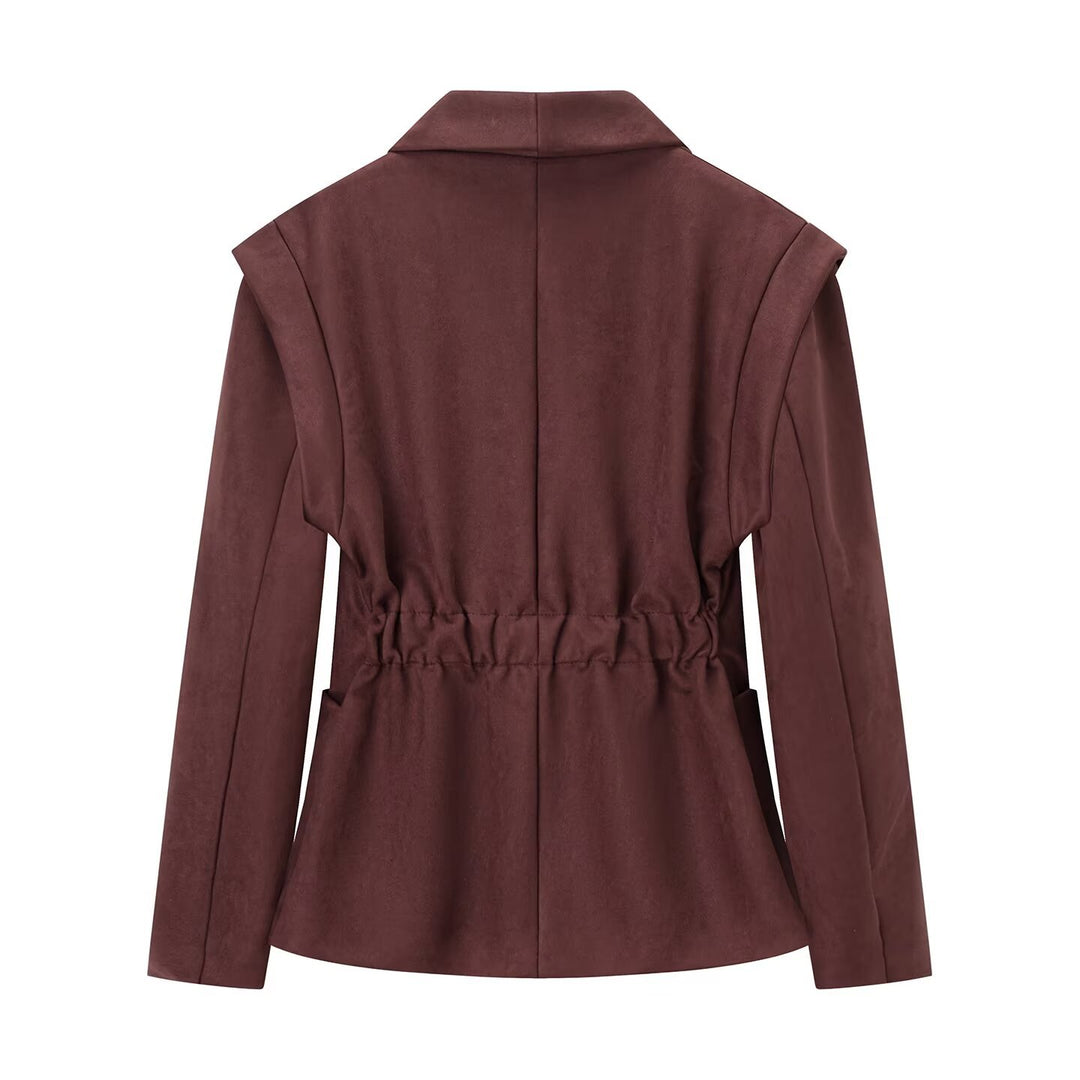 Elegant women’s jacket with a modern style featuring large pockets Lune London