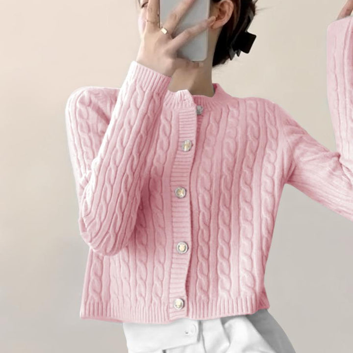 Cardigan femme avec design en câble texturé Chic & Stil